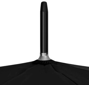 vidaXL Ομπρέλα Μαύρη 130 εκ.