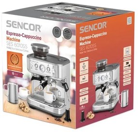 Μηχανή Espresso Thermoblock 15Bar Sencor SES 6010SS Ασημί