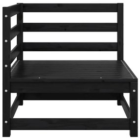 vidaXL Καναπές Κήπου Γωνιακός Ξύλο Πεύκου με Ανθρακί Μαξιλάρια