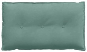 vidaXL Μαξιλάρι Πλάτης Θαλασσί 80 x 50 cm Υφασμάτινο Κορντουρά