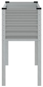 vidaXL Ζαρντινιέρα Κήπου Γκρι 100x45x90 εκ. από Ατσάλι