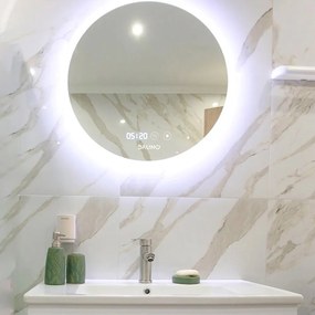 Bruno καθρέφτης μπάνιου LED BRN-0199, στρόγγυλος, 24W, Φ60cm, IP67