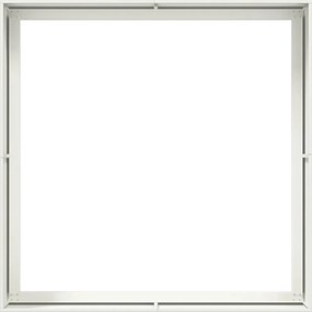 vidaXL Ζαρντινιέρα Λευκή 100x100x40 εκ. από Χάλυβα