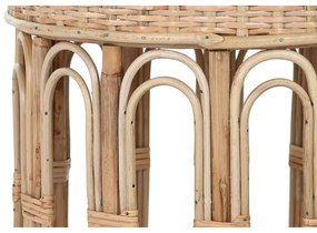 Βοηθητικό Τραπέζι Home ESPRIT Φυσικό 42 x 42 x 47 cm