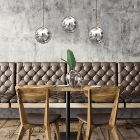 Κρεμαστό Φωτιστικό Reflex 3xE14 Μαύρο με Χρυσό