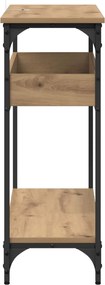 vidaXL Τραπέζι κονσόλας artisan δρυς 100 x 29 x 75 εκ.