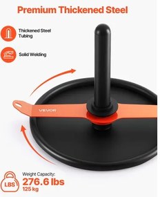 VEVOR Weight Power Pull Push Sled Workout Fitness Training Sled Orange Black