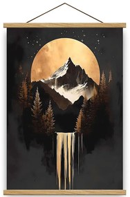 Διακοσμητικό Τοίχου 708BRS1214 50x70cm Multi Wallity Ξύλο,Ύφασμα