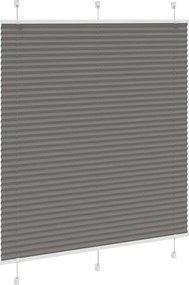 vidaXL Πλισέ περσίδα Ανθρακί 115x150 cm Πλάτος υφάσματος 114,4 cm