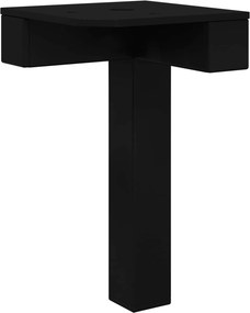 vidaXL Στηρίγματα 12 τεμ. Μαύρο 57 x 57 x 100 mm Σίδερο