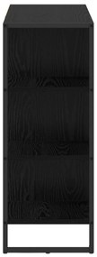 vidaXL Βοηθητικό ντουλάπι Μαύρη Οξυά 96.5 x 30 x 75 εκ
