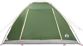 vidaXL Σκηνή Camping με στέγη Πράσινο 4 ατόμων Πολυεστέρας και Χάλυβας