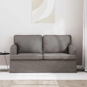 vidaXL Καναπές 120cm Taupe Μέταλλο