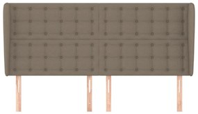 vidaXL Κεφαλάρι με Πτερύγια Taupe 183x23x118/128 εκ. Υφασμάτινο