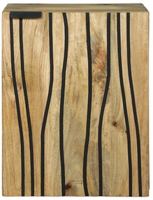 vidaXL Ντουλάπα Μπάνιου  38x33.5x48 cm από Μασίφ Ξύλο και Κατασκευασμένο Ξύλο