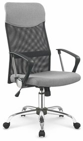 Καρέκλα γραφείου Houston 430, Γκρι, 110x61x63cm, 13 kg, Με μπράτσα, Με ρόδες, Μηχανισμός καρέκλας: Κλίση | Epipla1.gr