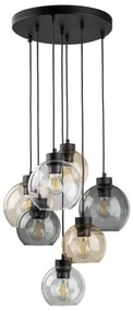 Κρεμαστό Φωτιστικό Οροφής 7xE27 Γυαλί Cubus TK Lighting-10246-Πολύχρωμο 10246
