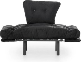 Πολυθρόνα Nitta - Χρώμα Μαύρο - 95x70x85εκ