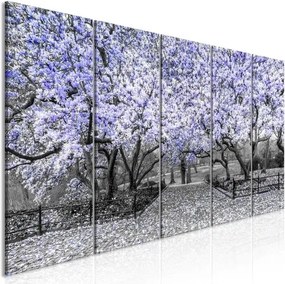 Πίνακας - Magnolia Park (5 Parts) Narrow Violet - 225x90