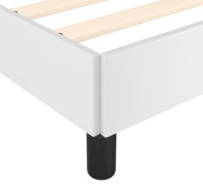 vidaXL Πλαίσιο Κρεβατιού Λευκό 120x200 εκ. από Συνθετικό Δέρμα