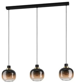 Φωτιστικό Οροφής-Ράγα Oilella 99615 95x19x110cm 3xE27 40W Black-Bronze Eglo
