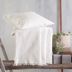 Ριχτάρι Matis Ecru Ρυθμός Three-Seater 180x280cm Βαμβάκι-Πολυέστερ