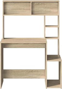 vidaXL Γραφείο με Ράφια Sonoma Δρυς 100x45x140 εκ. Επεξεργασμένο Ξύλο