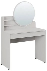 Τουαλέτα με καθρέπτη Dior Megapap λευκό του πάγου 90x45x138εκ. GP009-0268,1-GP009-0268,1-Λευκό GP009-0268,1