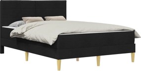 vidaXL Σκελετός Κρεβατιού Μαύρο 140 x 190 cm Πολυεστέρας