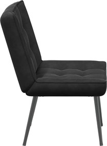 vidaXL Καρέκλα χαλάρωσης Μαύρη 64x74x84 cm Βελούδο