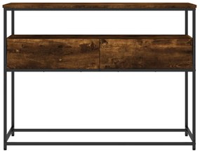vidaXL Τραπέζι Κονσόλα Καπνιστή Δρυς 100x40x75 εκ. Επεξεργασμένο Ξύλο