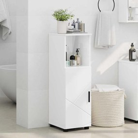 vidaXL Ντουλάπι Μπάνιου Υψηλής γυαλάδας λευκό 30 x 35 x 95 εκ