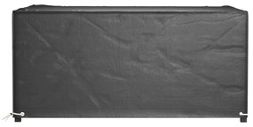 Κάλυμμα Επίπλων Κήπου Ορθογώνιο με 8 Κρίκους 180 x 135 x 80 εκ. - Μαύρο