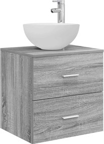 vidaXL Σετ Επίπλων Μπάνιου 4 pcs Γκρι Sonoma