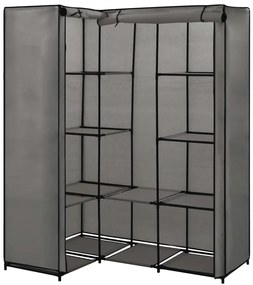 vidaXL 282452  Corner Wardrobe Grey 130x87x169 cm