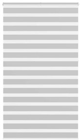 vidaXL Ζέβρα τυφλή Ανοιχτό Γκρι Πλάτος υφάσματος 120,9 εκ. Πολυεστέρας