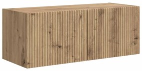 vidaXL Σετ επίπλου τηλεόρασης Επιτοίχιο 4 pcs Μαύρο Επεξεργασμένο ξύλο