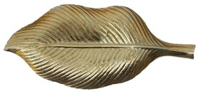 Πιατέλα Διακοσμητική Wind 023532 30,5x14,5xH5cm Gold Polyresin