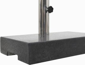 vidaXL Βάση Ομπρέλας Ορθογώνια Μαύρη 25 κ. από Γρανίτη