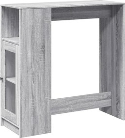 vidaXL Τραπέζι Μπαρ Γκρι Sonoma 101x40x103,5 εκ. από Επεξεργ. Ξύλο