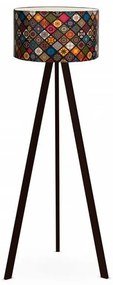 Φωτιστικό Δαπέδου Rosling Mdf- Ύφασμα Pvc Μαύρο-πολύχρωμο 38x21x140εκ GP029-0001,12 Megapap-GP029-0001,12-Πολύχρωμο GP029-0001,12