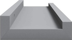 vidaXL Ράφια για Κορνίζες 2 τεμ. Γκρι 40 x 9 x 3 εκ. από MDF