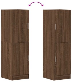 Ντουλάπι Κουζίνας Καφέ δρυς 38x41,5x131,5 εκ. Επεξεργ. Ξύλο - Καφέ