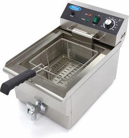 Deep Fryer - 16L - 1 Basket - with Drain Tap