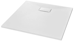 vidaXL Βάση Ντουζιέρας Λευκή 80 x 80 εκ. από SMC