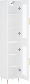 vidaXL Ντουλάπι Λευκό 34,5 x 34 x 180 εκ. από Επεξεργασμένο Ξύλο