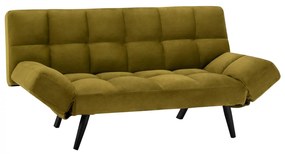 Sofa Bed 3 Seater from velvet olive shade  182x80x88cm