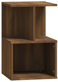 vidaXL Κομοδίνα 2 Τεμ. Καφέ Δρυς 35x35x55 εκ. από Επεξεργασμένο Ξύλο