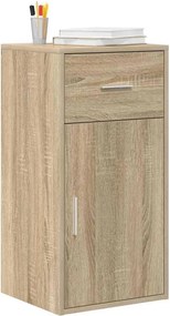vidaXL Πλαϊνό γραφείο με συρτάρι Δρύς Sonoma 38 x 34 x 75 εκ