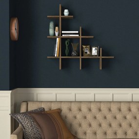 Ράφι Τοίχου Καρυδιά JUKE 76,4x18x80